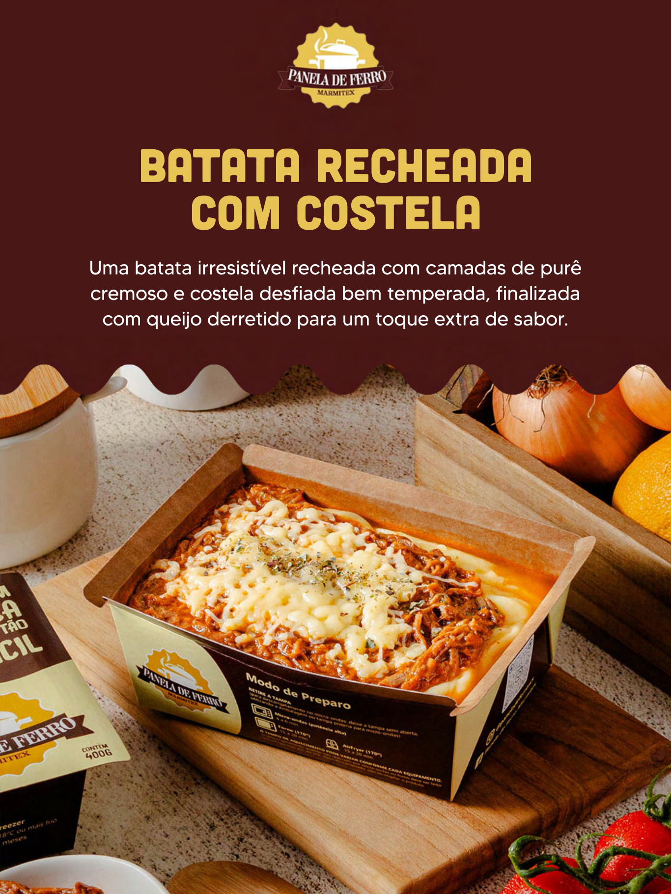 Batata Recheada com Costela
