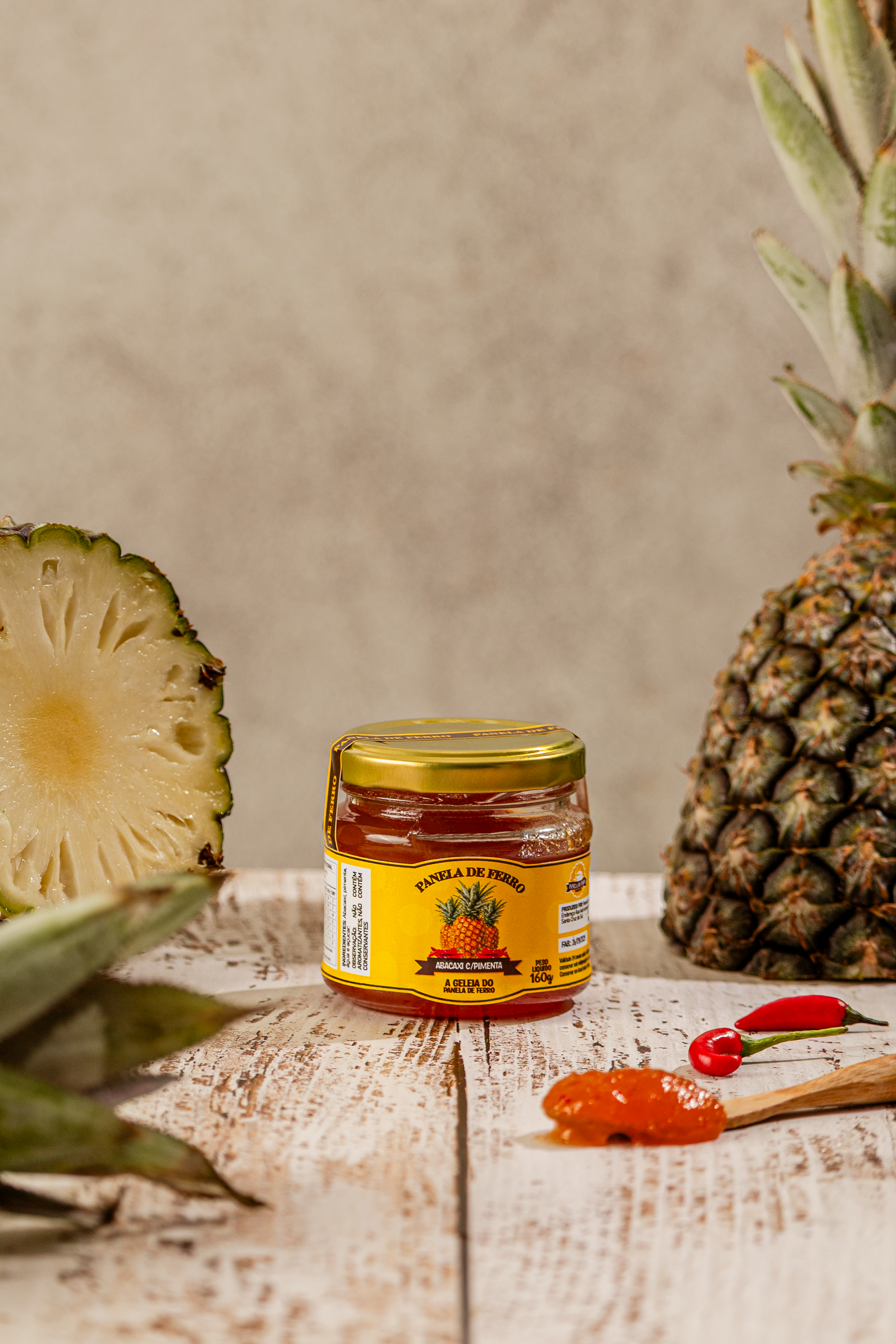Geleia de Abacaxi com Pimenta